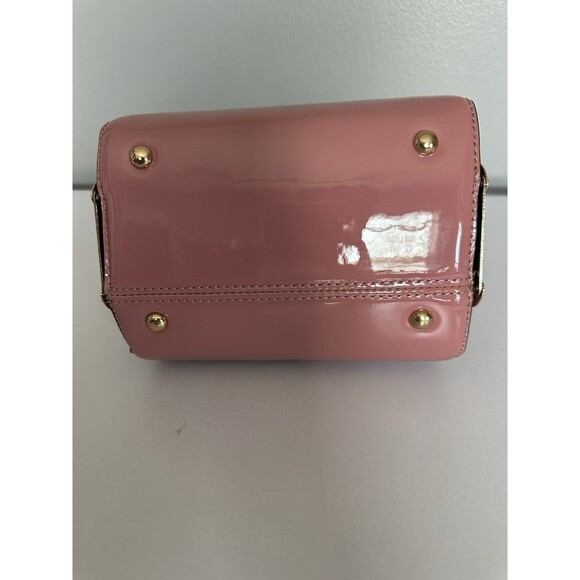 Gramercy & Grand Gorgeous Pink patent leather handbag Gem Clasp Shoulder Bag NEW - Picture 5 of 13